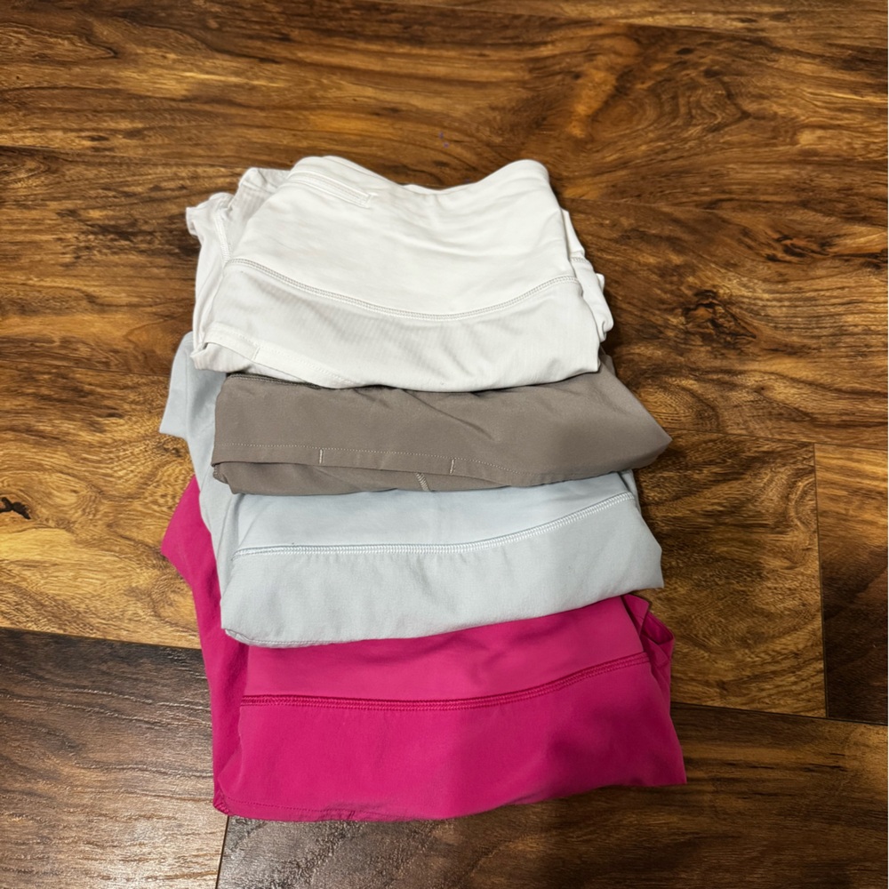 4 pairs of lululemon high rise speed ups